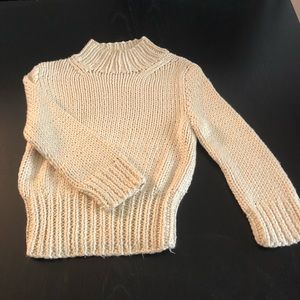 Beige 3/4 turtleneck